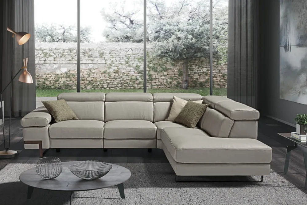 Divano angolare Rubens Tessuto Antimacchia