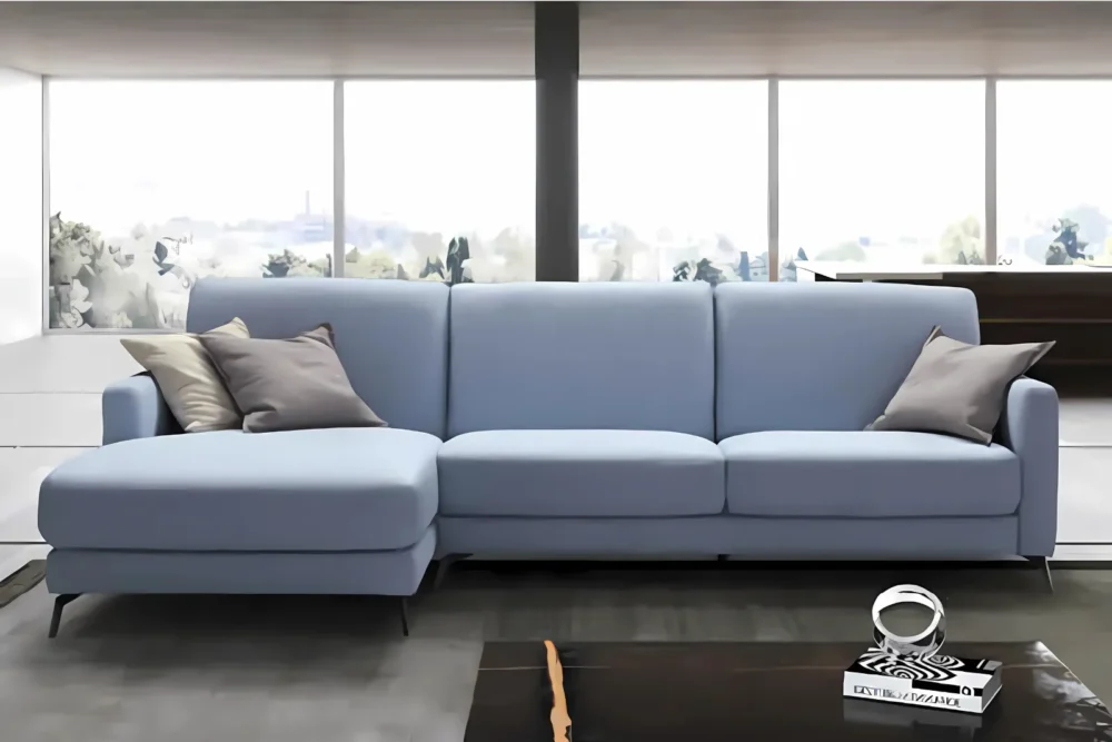 Divano angolare Tamy Vera Pelle Spessorata