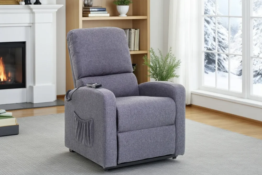 Poltrona Flora Relax Alza persona - Blu Jeans