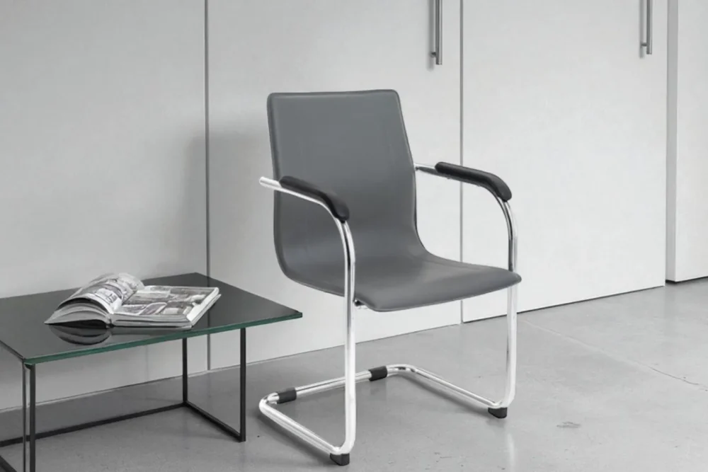 Poltrona attesa Upstand Grigia