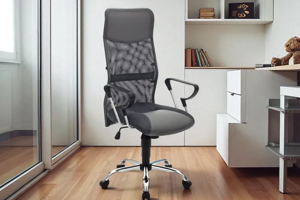 Poltrona ufficio Creta Grigia