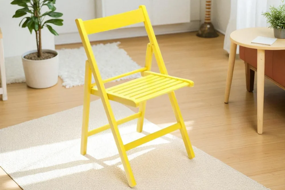Sedia Pieghevole Gialla