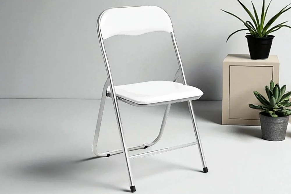 Sedia Pieghevole imbottita Bianco
