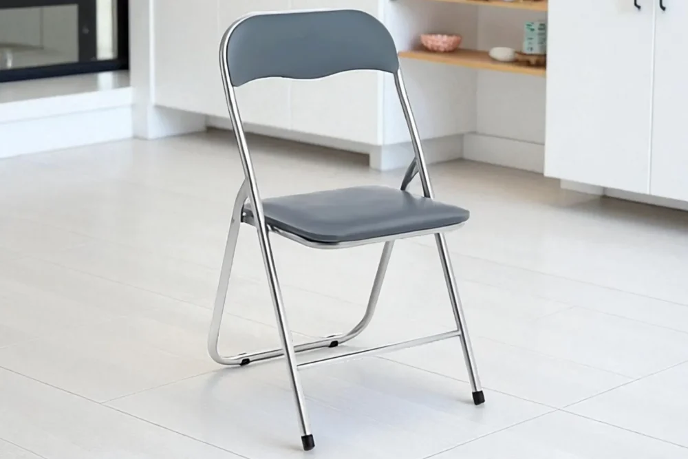 Sedia Pieghevole imbottita Grigio