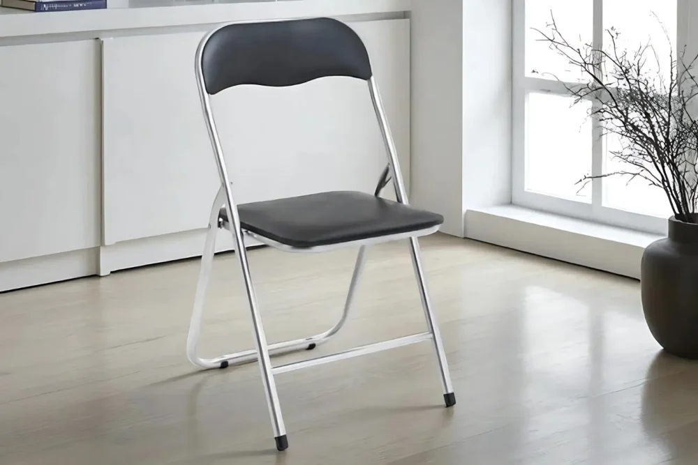 Sedia Pieghevole imbottita Nero