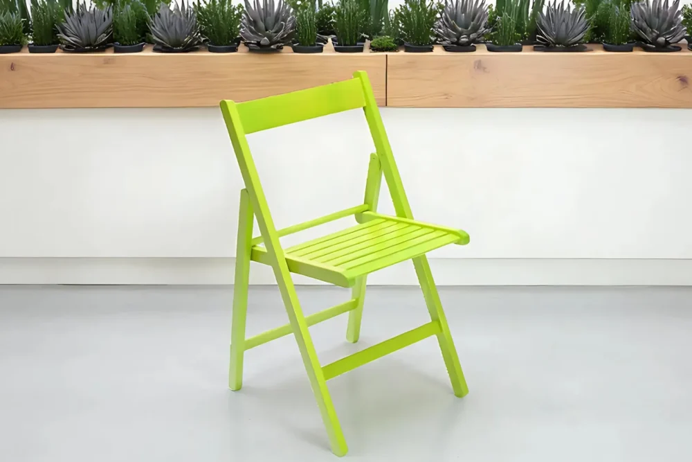 Sedia in legno Pieghevole Verde
