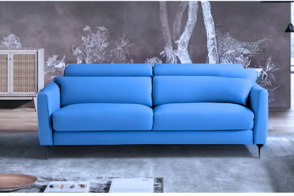 Vista Frontale tre posti Divano Loren