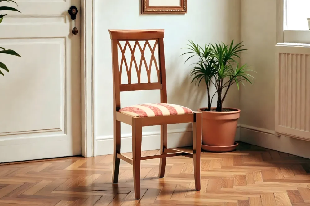 Art. 111 - Sedia fondino massello - imbottito - paglia