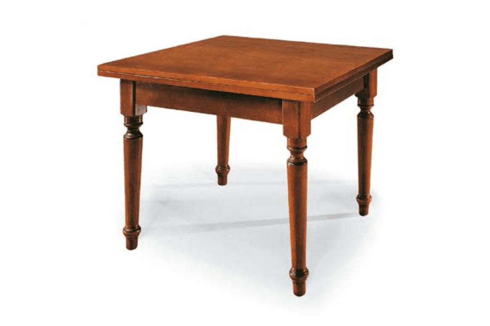 Tavolo a libro gamba tornita