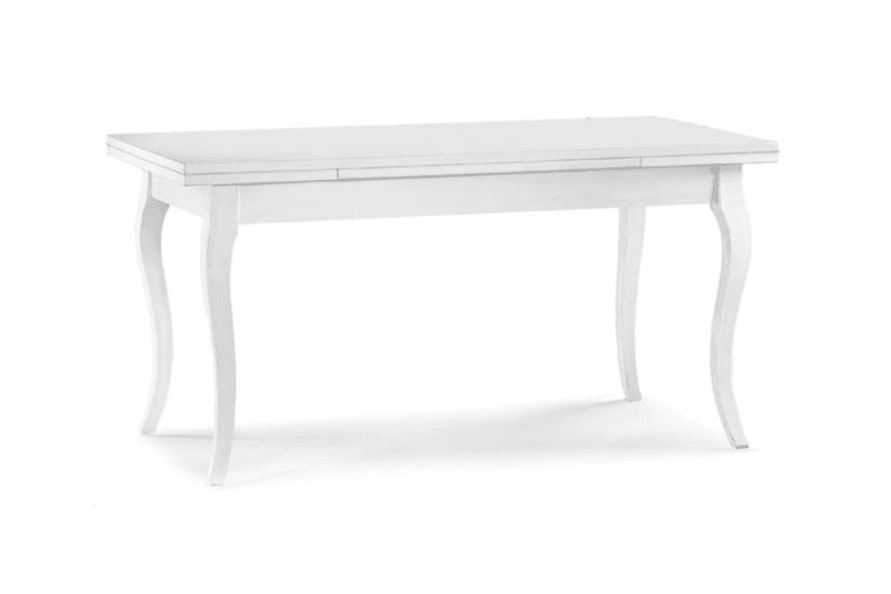 Tavolo Finitura Laccato bianco 160x85xh.78 con 2 all.