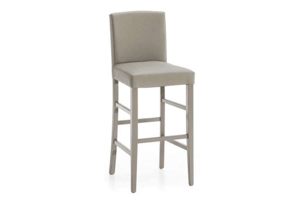 Art. 6097A Sgabello imbottito tortora finta pelle L 45 P 45 H 10875