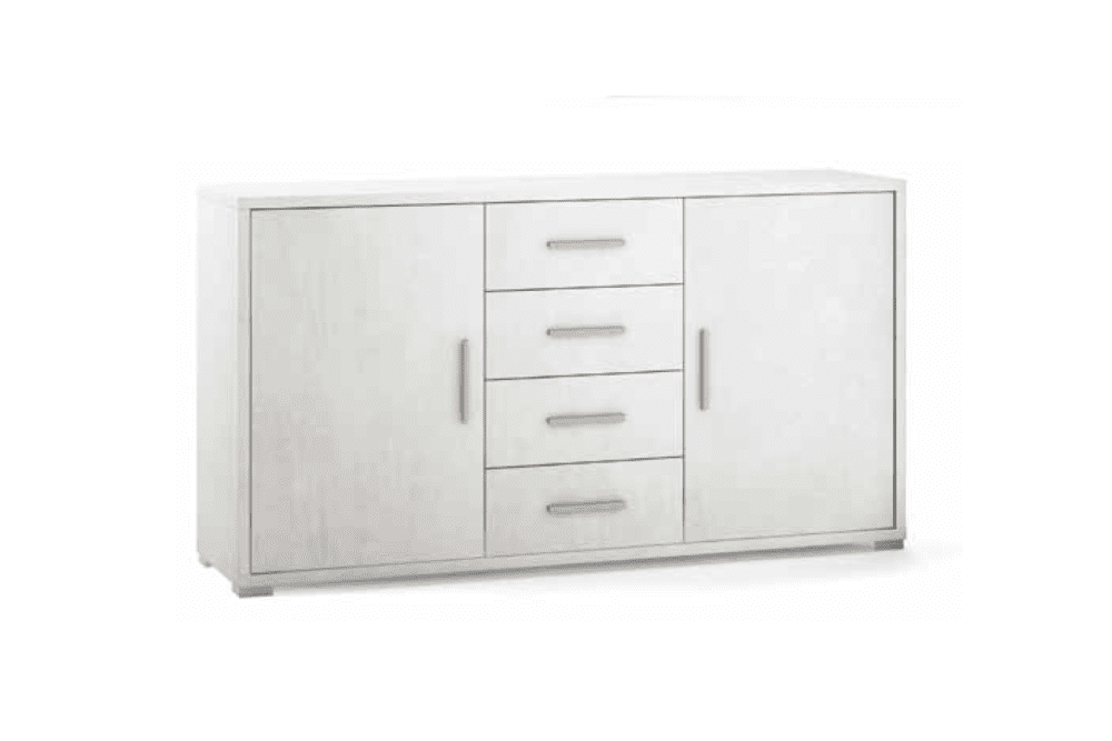 DB 879 Ossido Bianco - Madia 2 ante 4 cassetti