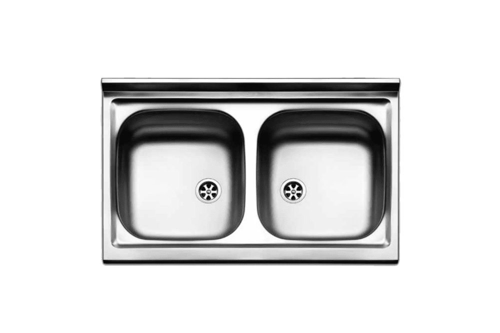 Lavello da appoggio - Modello CM 80x50 2 vasche