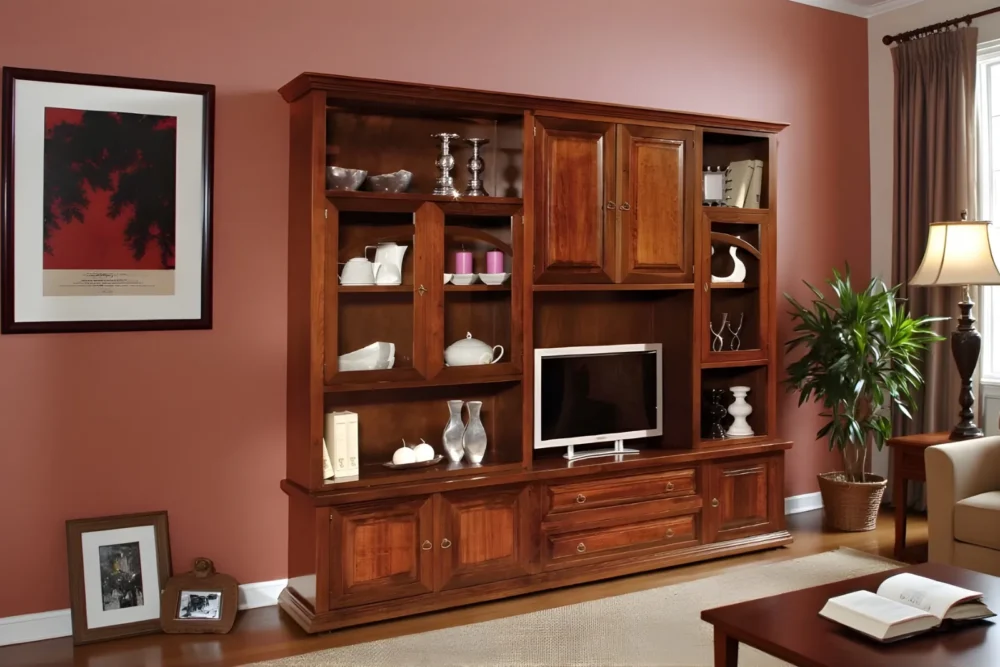 Art. 307 Soggiorno con ante bugnate cm L 255 P 49 H 228