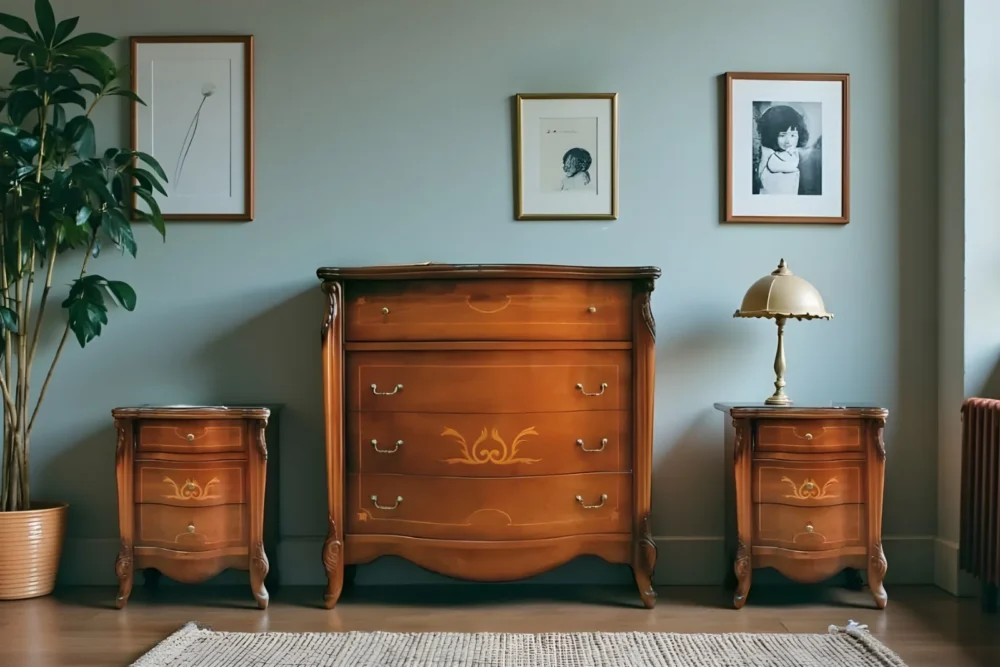 Art. 380-381 Gruppo comò +2 comodini finitura bassano A