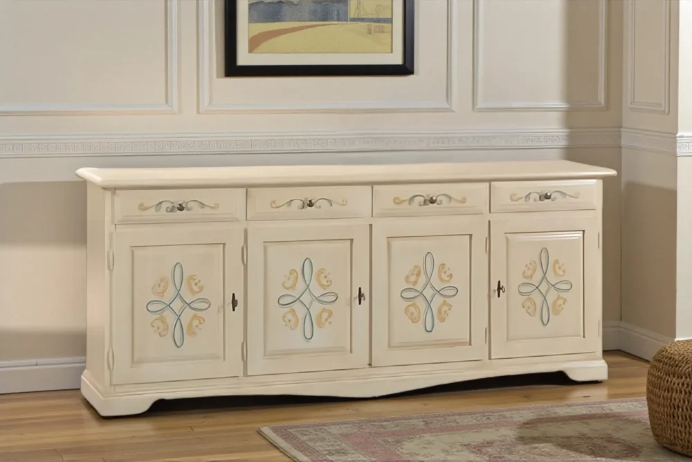 Credenza 4 porte 4 cassetti art.8005