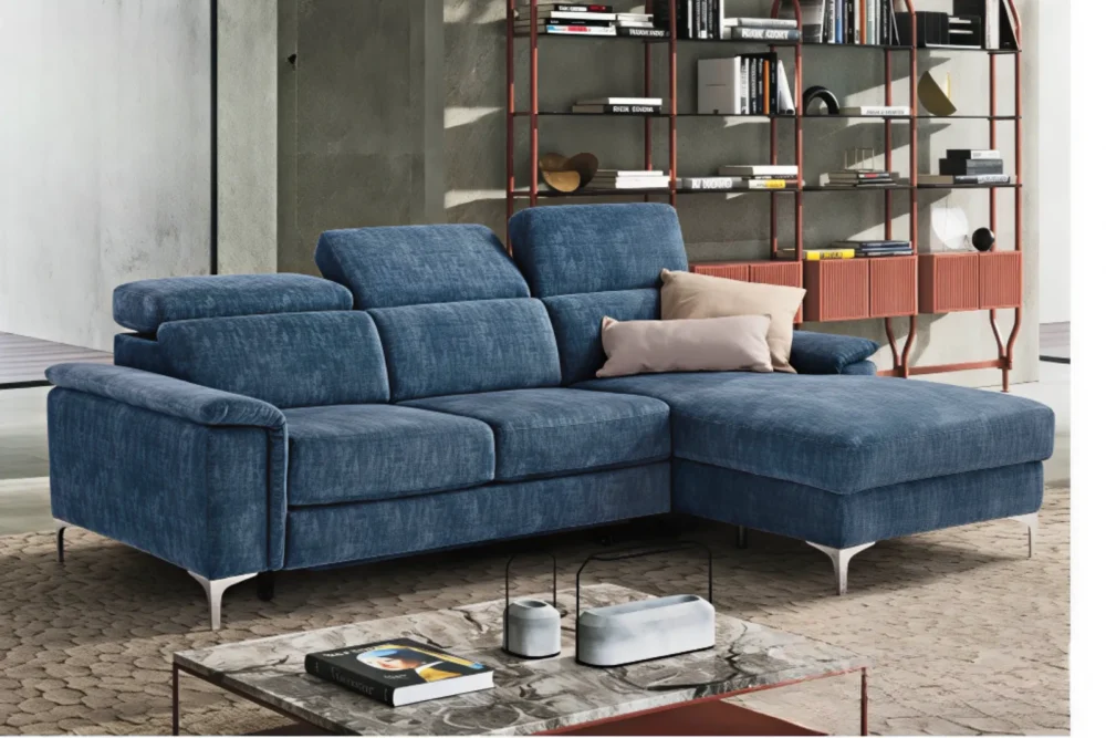 Divano angolare Desiree' Tessuto Antimacchia