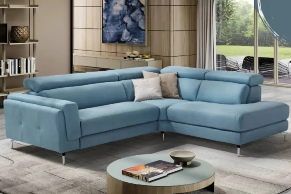 Divano angolare Nancy Tessuto Antimacchia