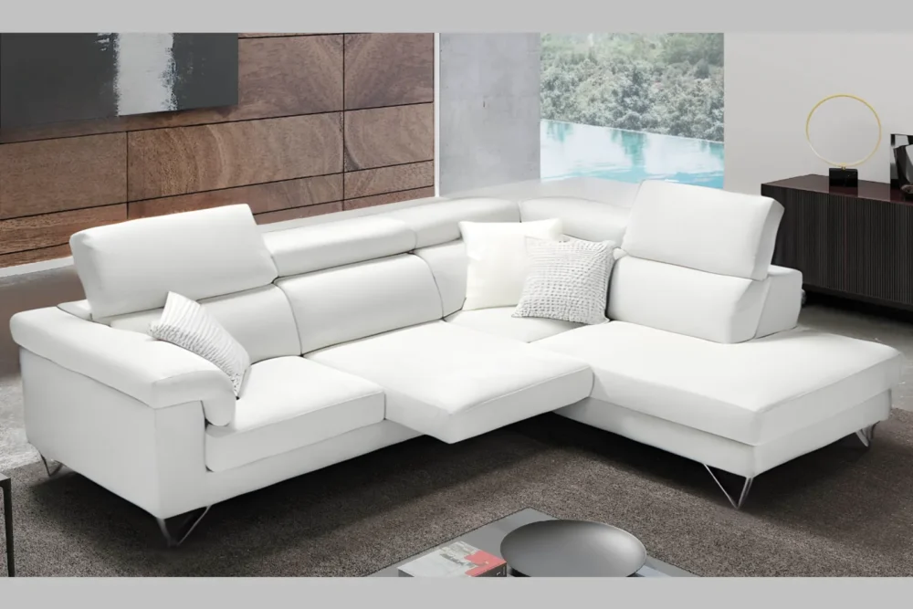 Divano angolare Square Vera Pelle Spessorata