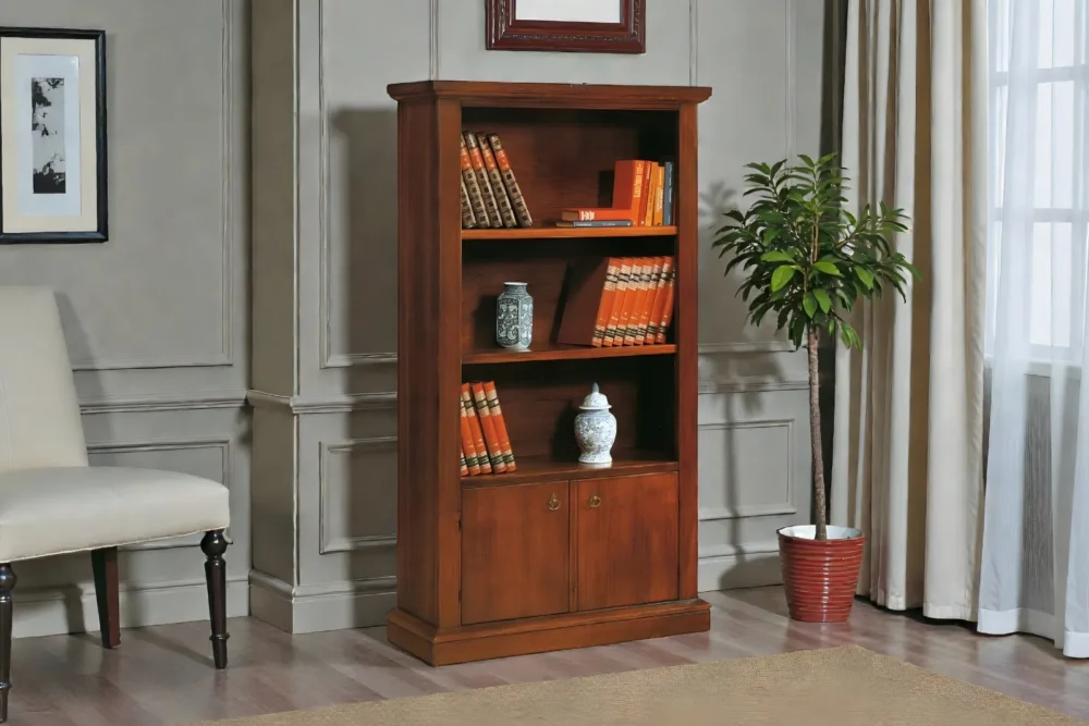 Libreria 2 porte 3 vani a giorno art.506