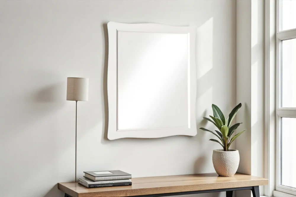 Specchiera laccata bianca art.6122_A