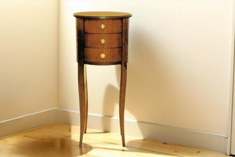 Tavolino Tondo 3 cassetti