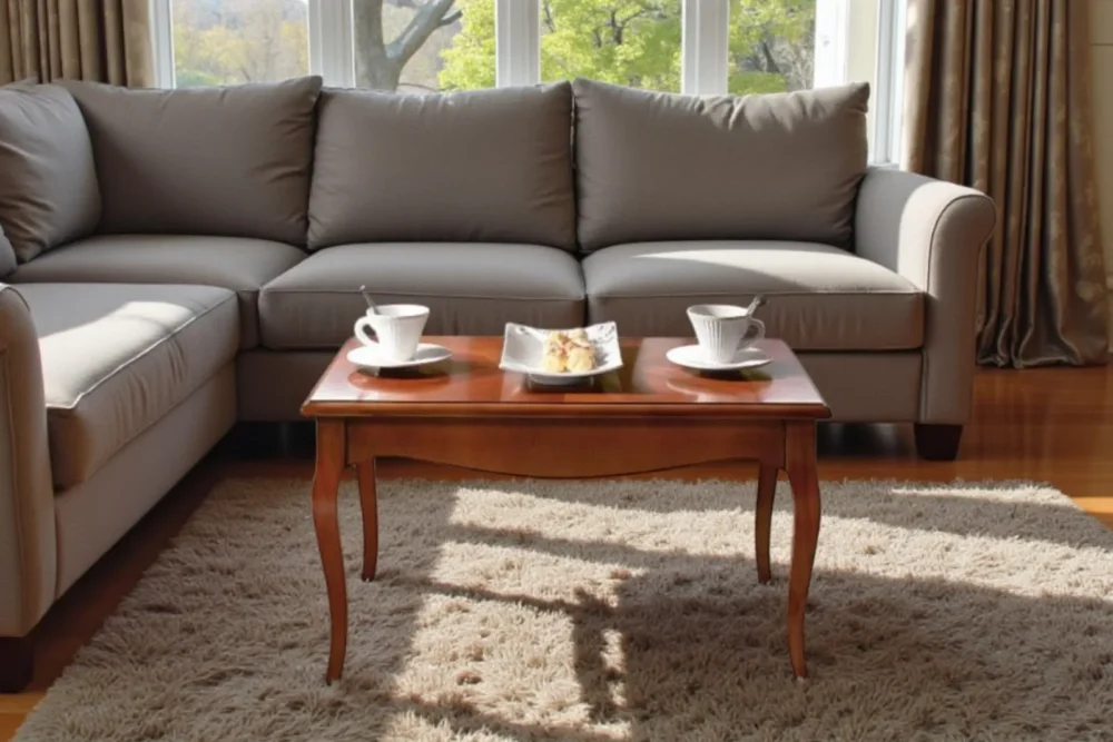 Tavolino noce intarsiato art 679