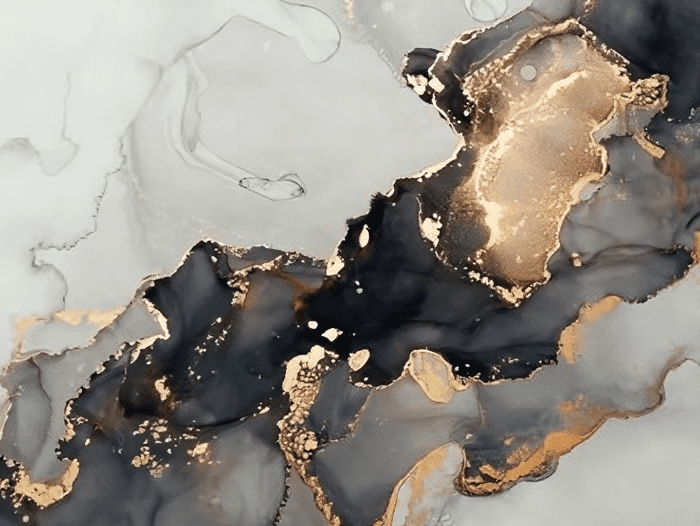 Arte fluida Black - Trilogia in vetro temperato 7