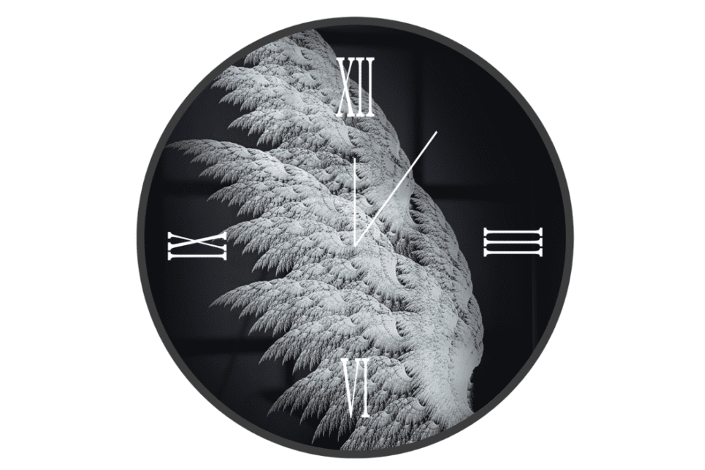 Orologio Tondo Wings Stampa vetro temperato