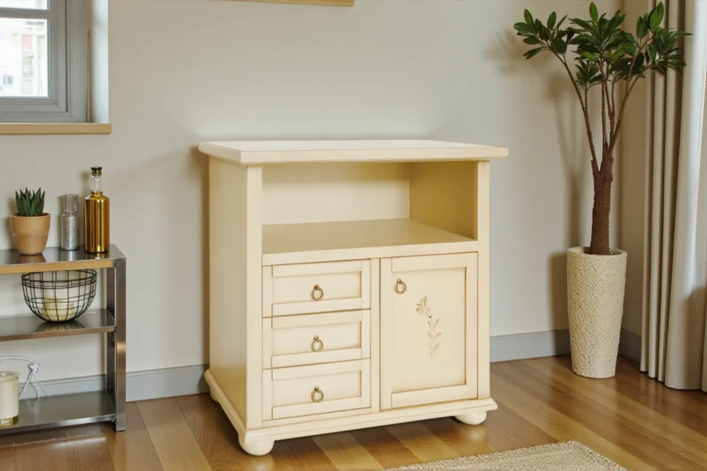 Porta TV 1porta 3cassetti - Finitura patinato