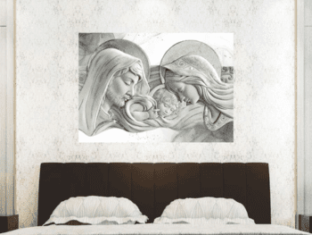 Quadro-in-vetro-famglia-sacra-silver