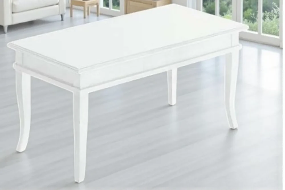 Tavolino bacheca con piano legno L100xP50