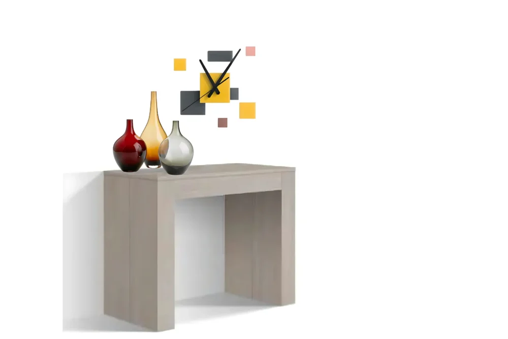 TAVOLO CONSOLLE ALLUNGABILE - Olmo perla L.90xprof.45xh76