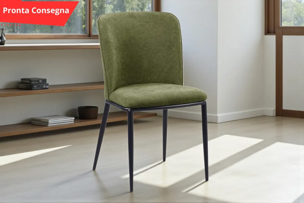 Sedie imbottite - LUCY Verdino Pronta Consegna