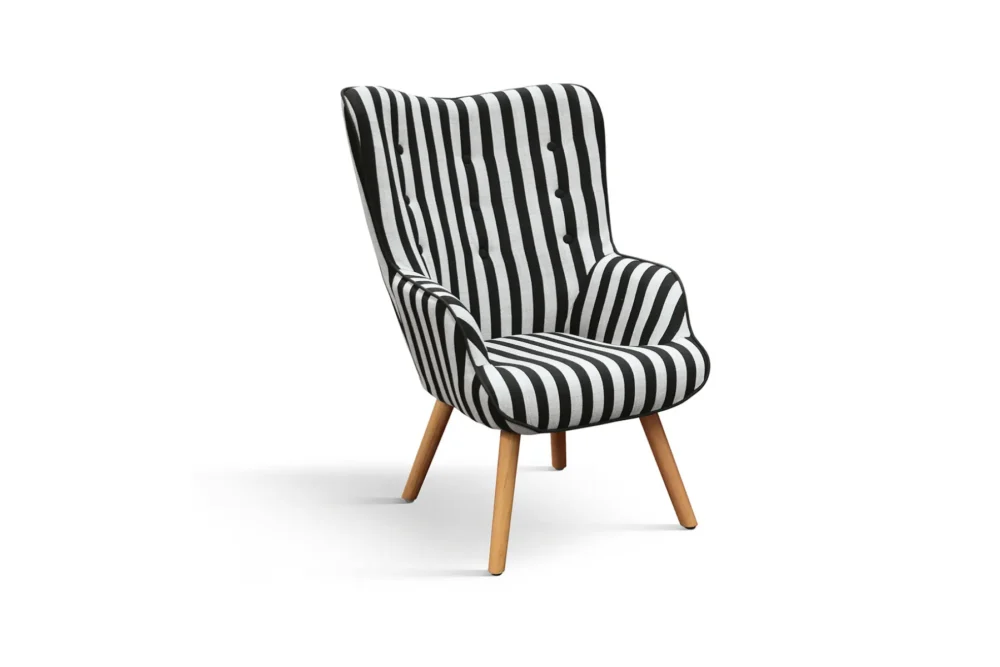 Poltrona tessuto Patch grigio a righe