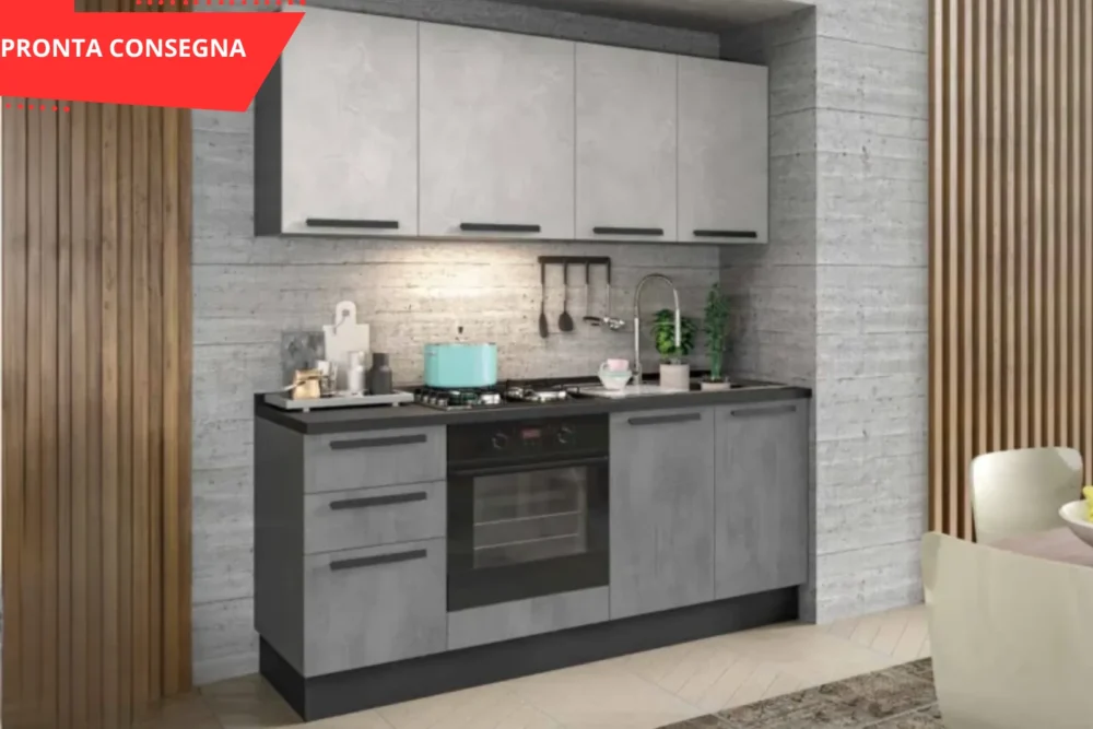 Cucina Elen spatolato-Grigio 195