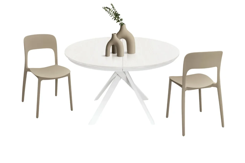 Tavolo allung. Zena rotondo da