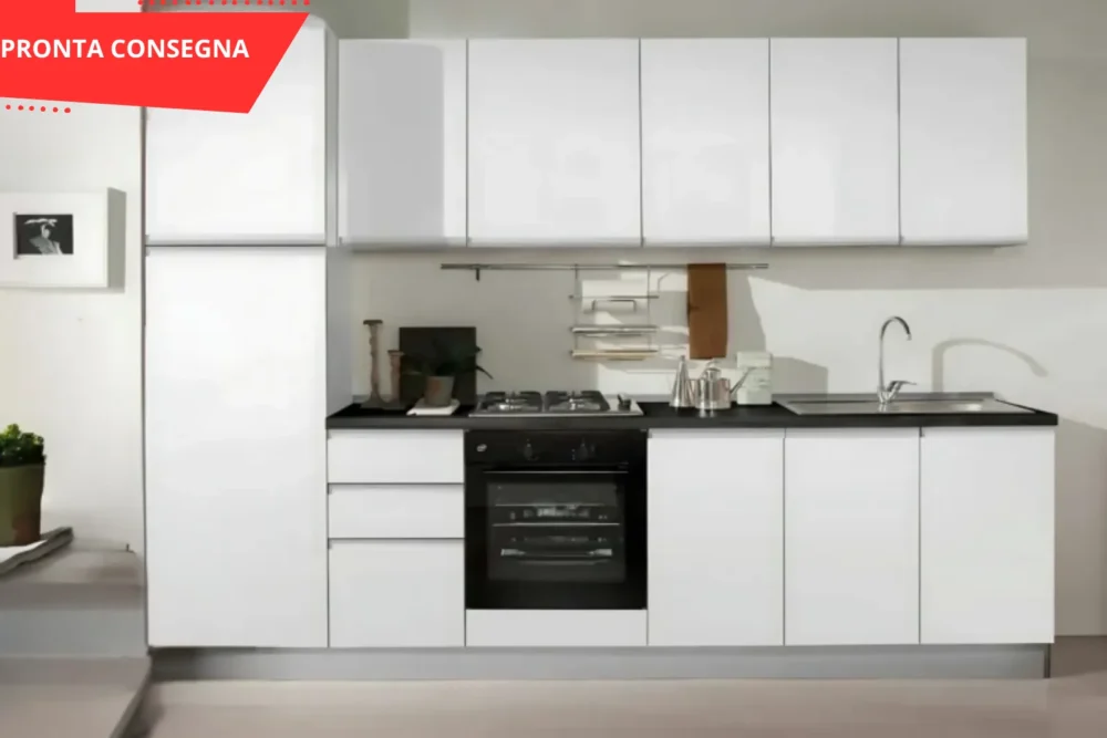 Cucina Caren 300 Bianco Lucido