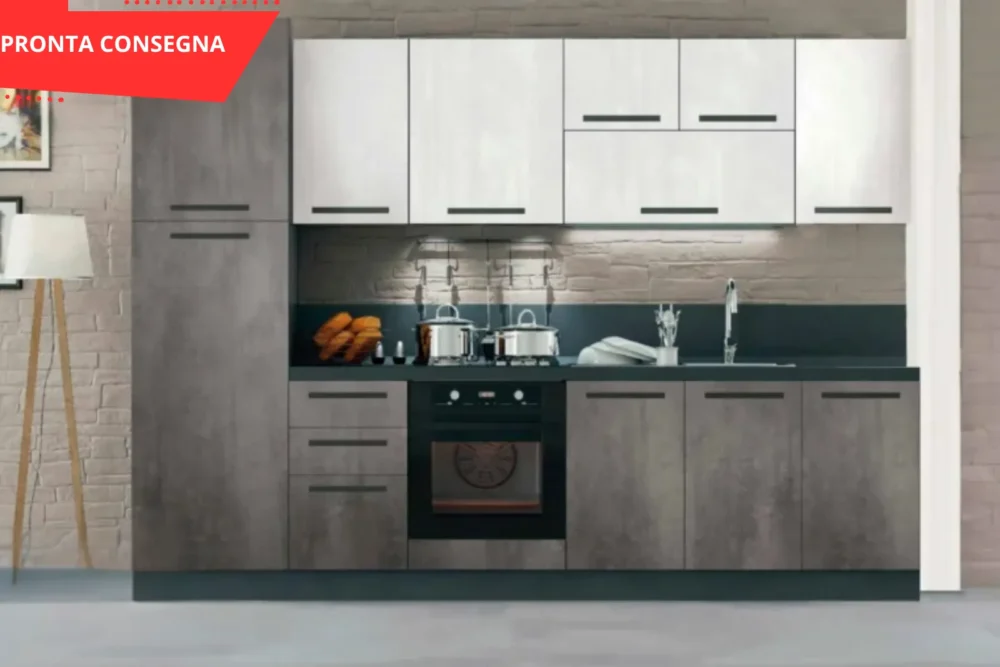 Cucina Daniela 300 Ossido e Gesso