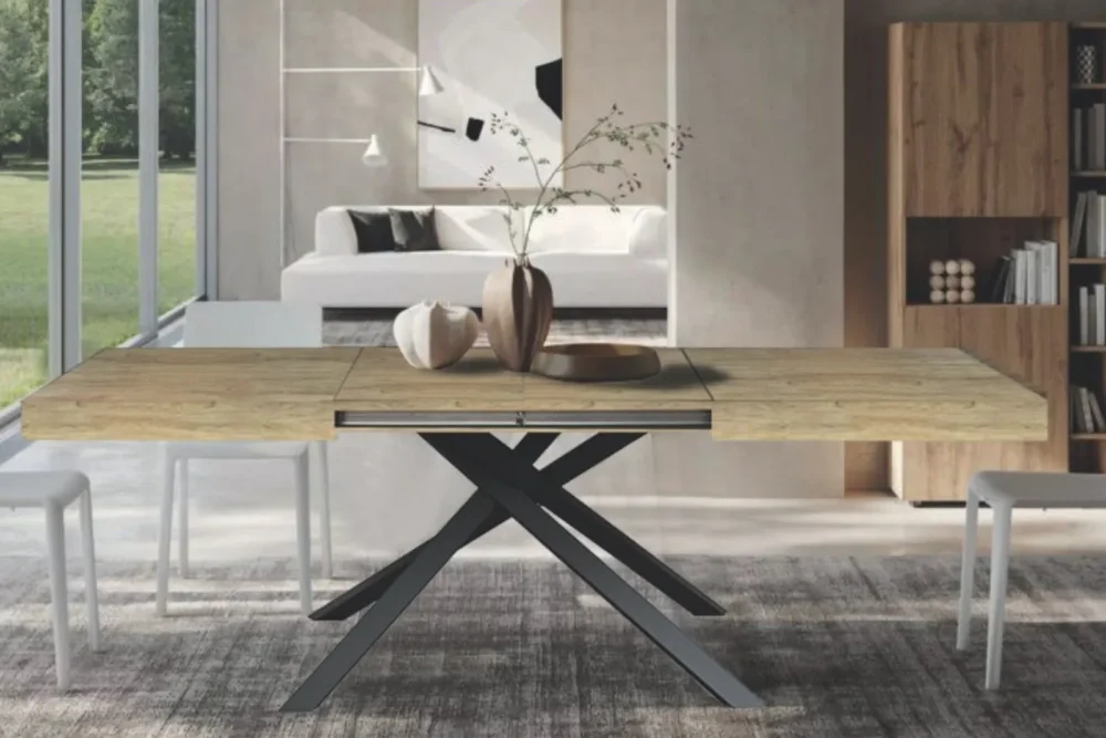 Zoom Tavolo allungabile Ermes Rovere Nodato