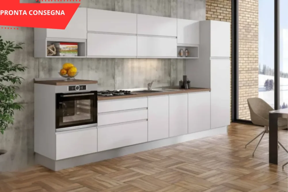 Cucina Yvonne 360 Bianco Lucido