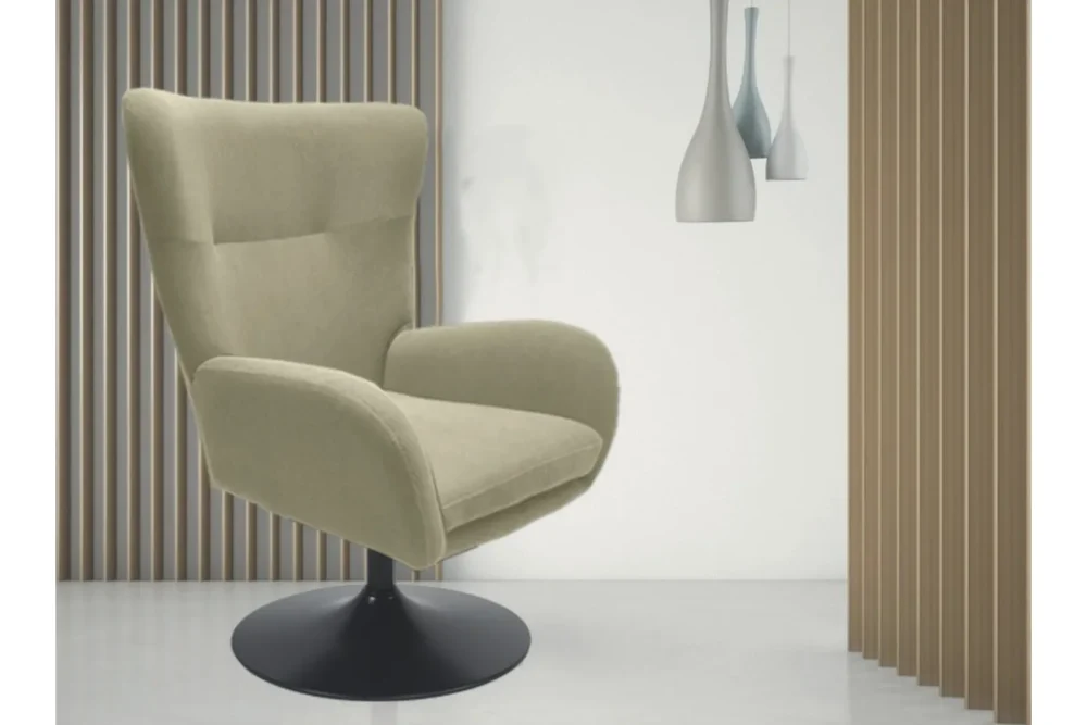Poltrona girevole a 360° Claire
