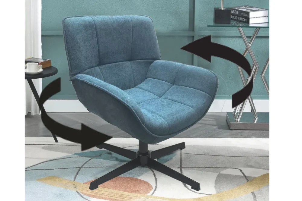 Poltrona girevole a 360° Odette