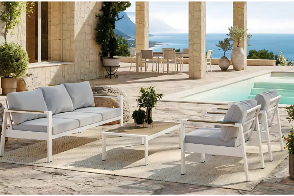 Salottino Santorini 5 Posti Bianco