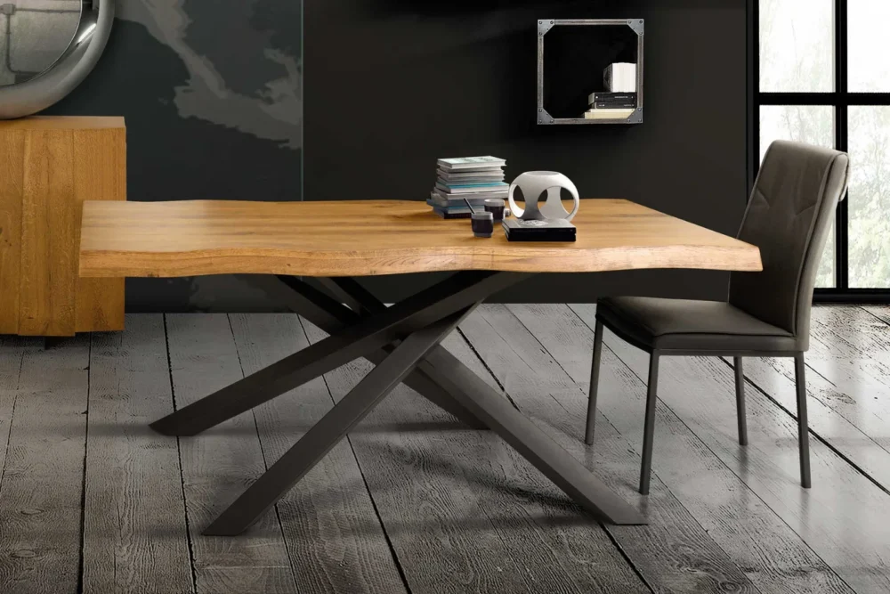 Tavolo Fisso 160x90 - 6cm Rovere Nodato