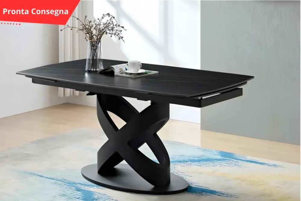 Tavolo allungabile IGOR 160x90 - Piano MarmoN