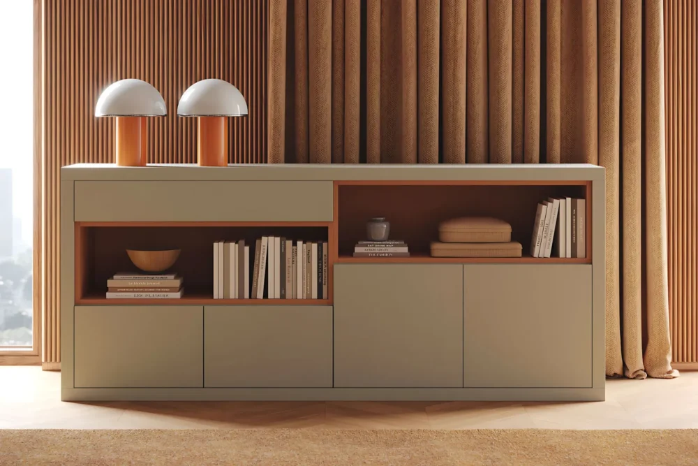 Madia Laccato Fango 210cm Personalizzabile