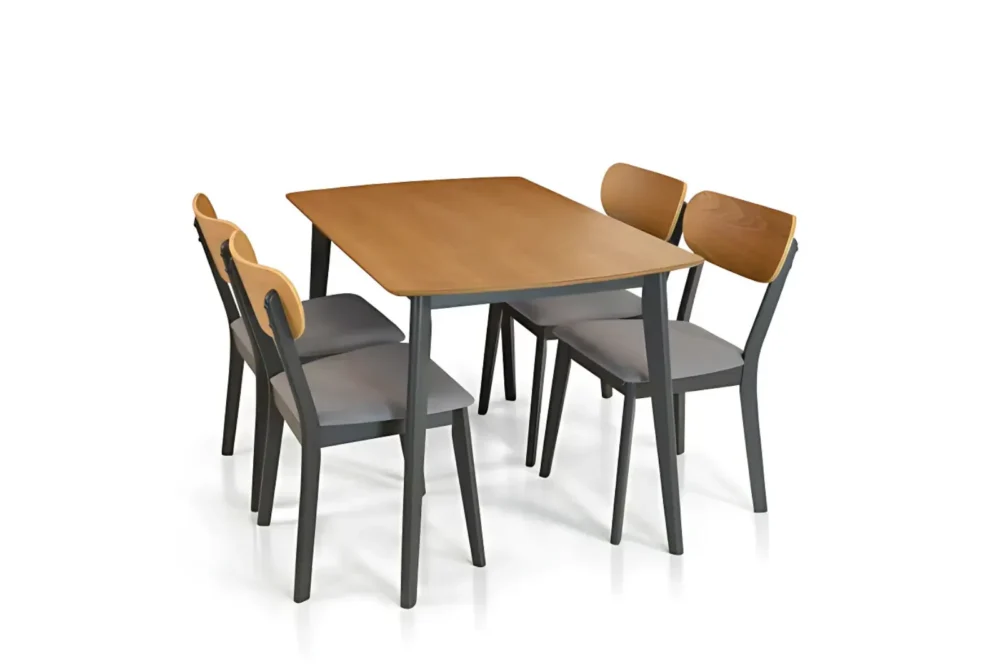 Tavolo Fisso 120x75cm Impiallacciato Rovere