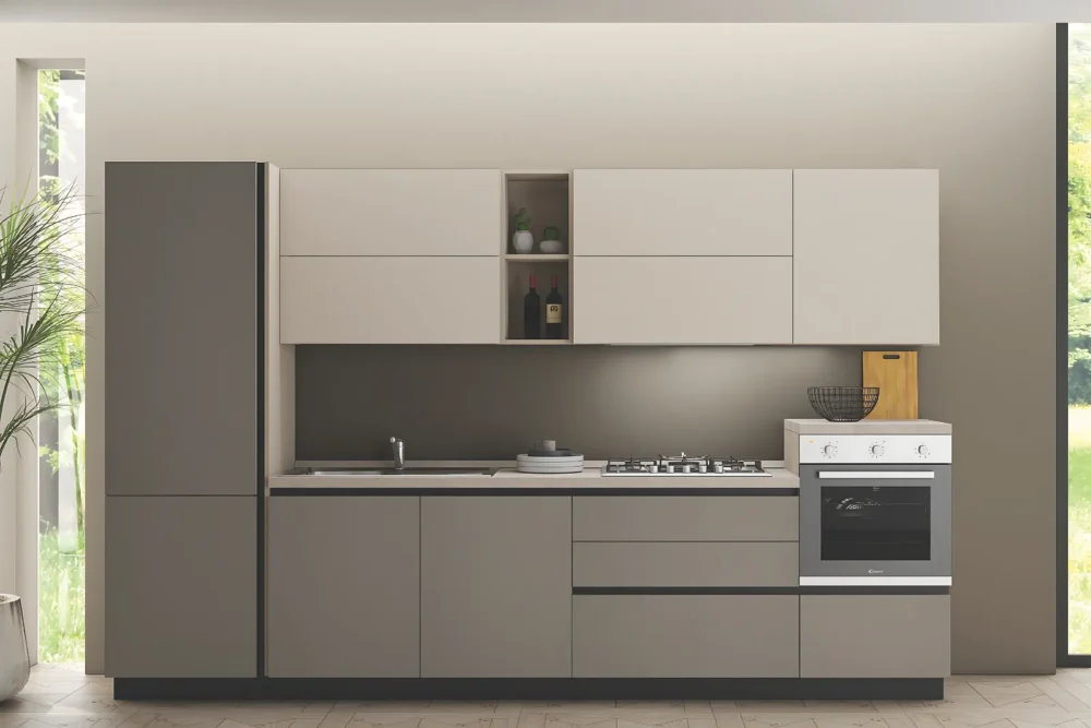 Cucina Linea Grigio Smoke Gola Personalizzabile