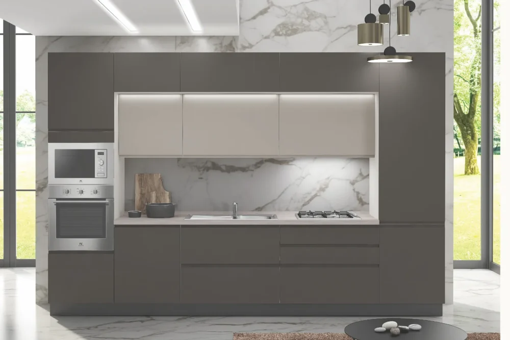 Cucina Linea Grigio Smoke Personalizzabile